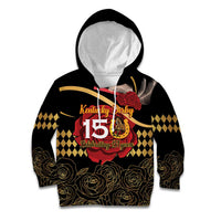 Kentucky Horse Racing Kid Hoodie Celebrating 151 Years Horseshoe With Roses