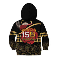 Kentucky Horse Racing Kid Hoodie Celebrating 151 Years Horseshoe With Roses