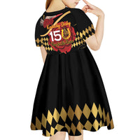 Kentucky Horse Racing Kid Short Sleeve Dress Celebrating 151 Years Horseshoe With Roses