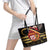 Kentucky Horse Racing Leather Tote Bag Celebrating 151 Years Horseshoe With Roses