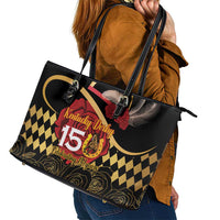 Kentucky Horse Racing Leather Tote Bag Celebrating 151 Years Horseshoe With Roses