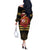Kentucky Horse Racing Off The Shoulder Long Sleeve Dress Celebrating 151 Years Horseshoe With Roses
