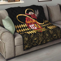 Kentucky Horse Racing Quilt Celebrating 151 Years Horseshoe With Roses