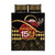 Kentucky Horse Racing Quilt Bed Set Celebrating 151 Years Horseshoe With Roses