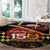 Kentucky Horse Racing Round Carpet Celebrating 151 Years Horseshoe With Roses