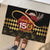 Kentucky Horse Racing Rubber Doormat Celebrating 151 Years Horseshoe With Roses