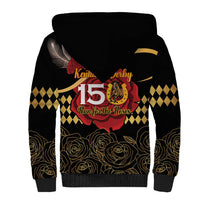 Kentucky Horse Racing Sherpa Hoodie Celebrating 151 Years Horseshoe With Roses