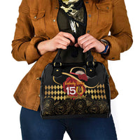 Kentucky Horse Racing Shoulder Handbag Celebrating 151 Years Horseshoe With Roses