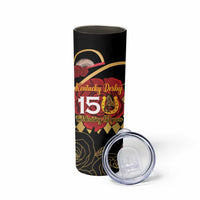 Kentucky Horse Racing Skinny Tumbler Celebrating 151 Years Horseshoe With Roses