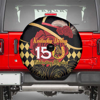 Kentucky Horse Racing Spare Tire Cover Celebrating 151 Years Horseshoe With Roses