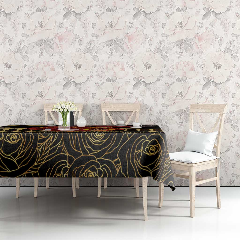 Kentucky Horse Racing Tablecloth Celebrating 151 Years Horseshoe With Roses