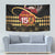 Kentucky Horse Racing Tapestry Celebrating 151 Years Horseshoe With Roses