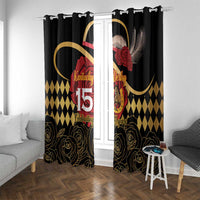 Kentucky Horse Racing Window Curtain Celebrating 151 Years Horseshoe With Roses