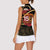 Kentucky Horse Racing Women Sleeveless Polo Shirt Celebrating 151 Years Horseshoe With Roses