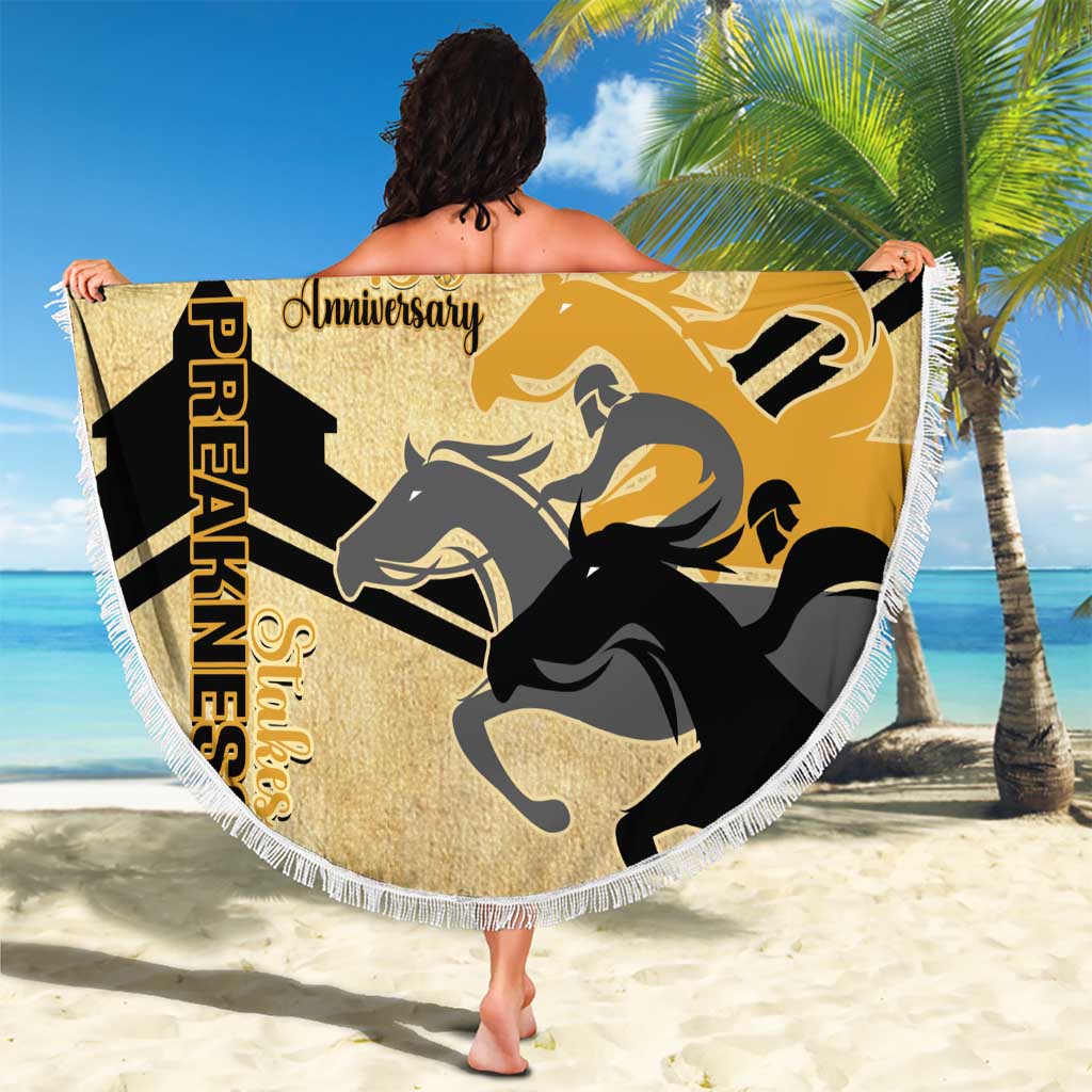 Personalized Preakness Horse Racing Beach Blanket 150th Anniversary Run For The Black-Eyed Susans