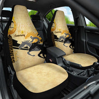 Personalized Preakness Horse Racing Car Seat Cover 150th Anniversary Run For The Black-Eyed Susans