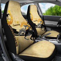 Personalized Preakness Horse Racing Car Seat Cover 150th Anniversary Run For The Black-Eyed Susans