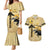 Personalized Preakness Horse Racing Couples Matching Mermaid Dress and Hawaiian Shirt 150th Anniversary Run For The Black-Eyed Susans