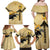 Personalized Preakness Horse Racing Family Matching Off Shoulder Maxi Dress and Hawaiian Shirt 150th Anniversary Run For The Black-Eyed Susans