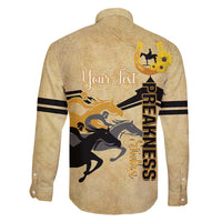 Personalized Preakness Horse Racing Family Matching Puletasi and Hawaiian Shirt 150th Anniversary Run For The Black-Eyed Susans