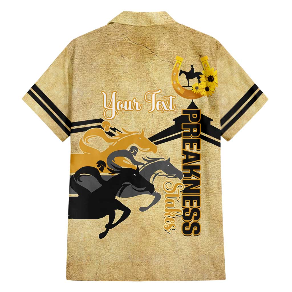 Personalized Preakness Horse Racing Family Matching Summer Maxi Dress and Hawaiian Shirt 150th Anniversary Run For The Black-Eyed Susans