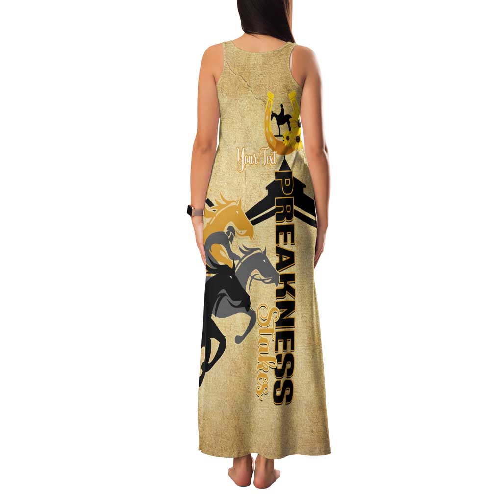 Personalized Preakness Horse Racing Family Matching Tank Maxi Dress and Hawaiian Shirt 150th Anniversary Run For The Black-Eyed Susans