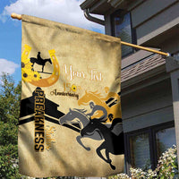 Personalized Preakness Horse Racing Garden Flag 150th Anniversary Run For The Black-Eyed Susans