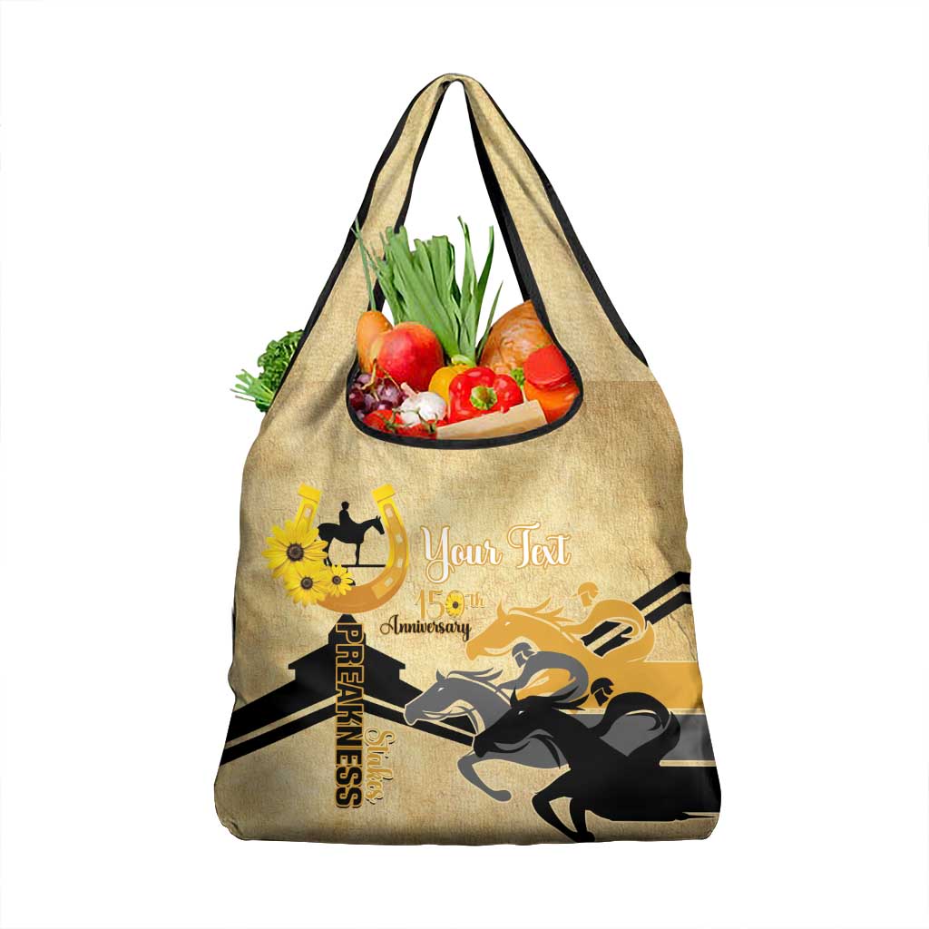 Personalized Preakness Horse Racing Grocery Bag 150th Anniversary Run For The Black-Eyed Susans
