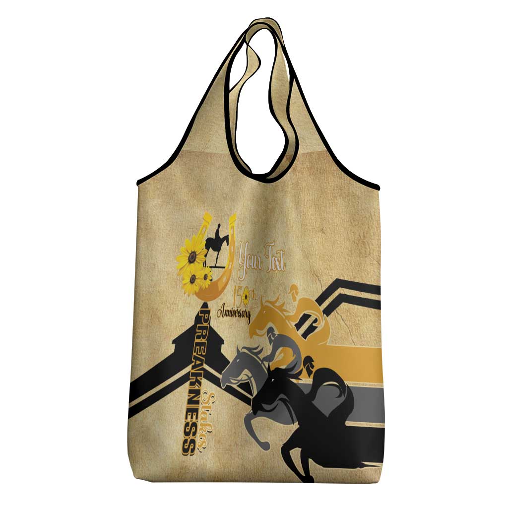 Personalized Preakness Horse Racing Grocery Bag 150th Anniversary Run For The Black-Eyed Susans