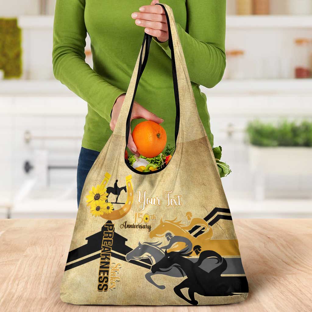 Personalized Preakness Horse Racing Grocery Bag 150th Anniversary Run For The Black-Eyed Susans