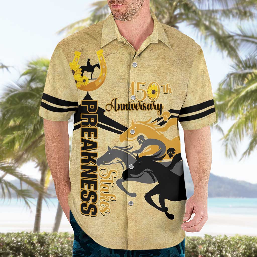 Personalized Preakness Horse Racing Hawaiian Shirt 150th Anniversary Run For The Black-Eyed Susans