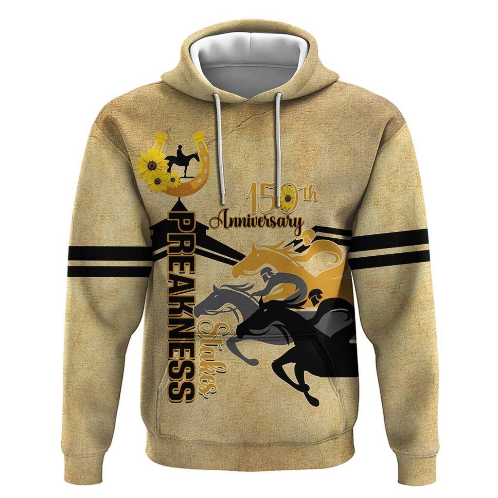 Personalized Preakness Horse Racing Hoodie 150th Anniversary Run For The Black-Eyed Susans