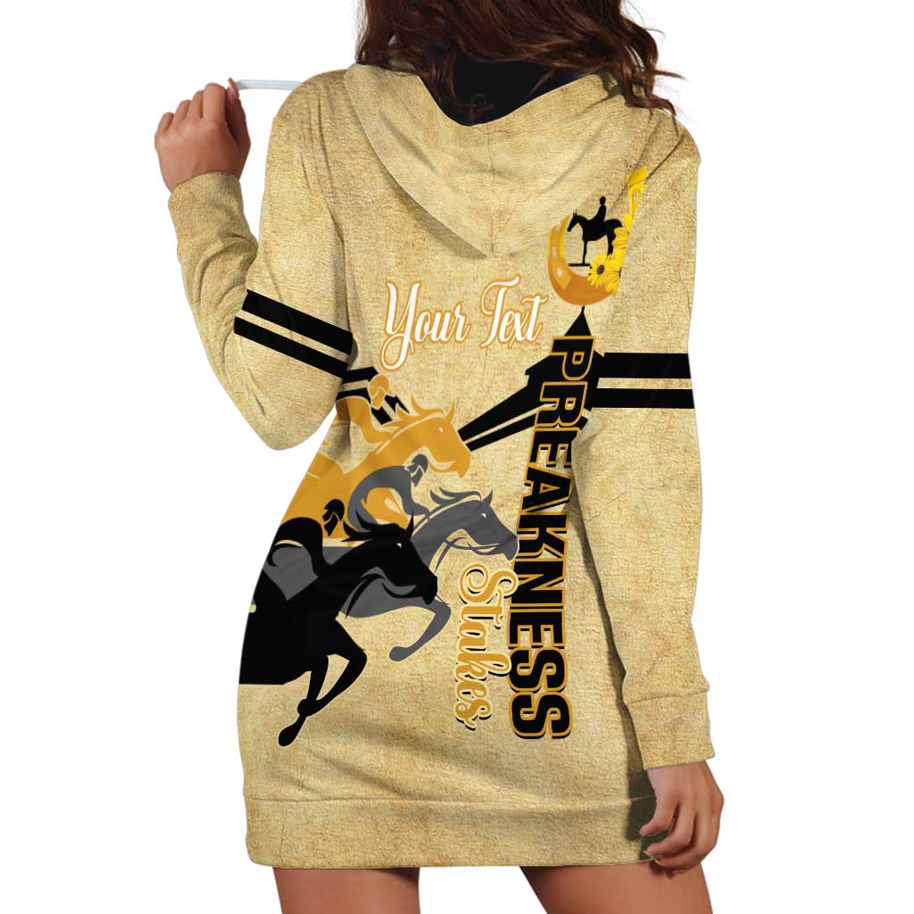 Personalized Preakness Horse Racing Hoodie Dress 150th Anniversary Run For The Black-Eyed Susans