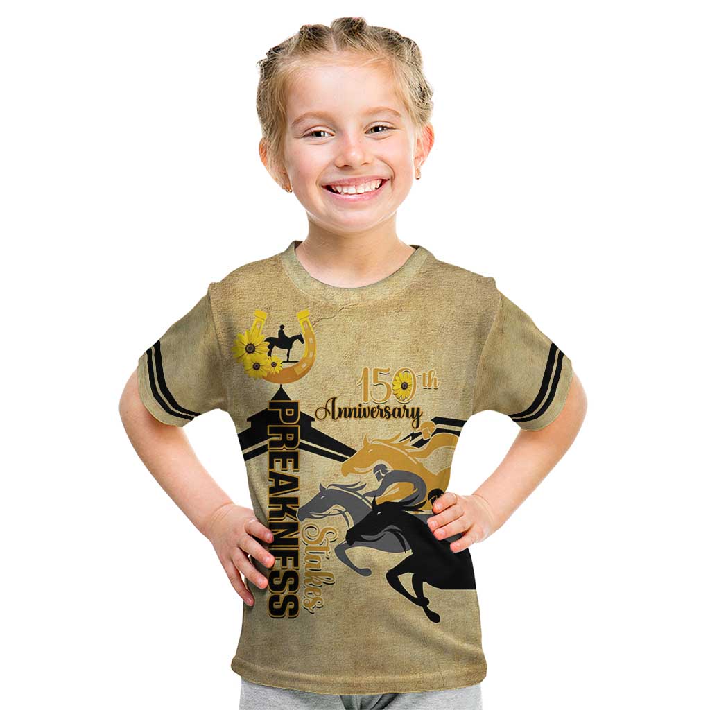 Personalized Preakness Horse Racing Kid T Shirt 150th Anniversary Run For The Black-Eyed Susans