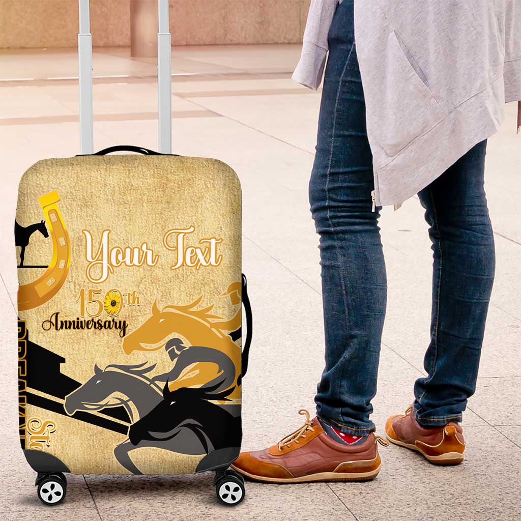Personalized Preakness Horse Racing Luggage Cover 150th Anniversary Run For The Black-Eyed Susans