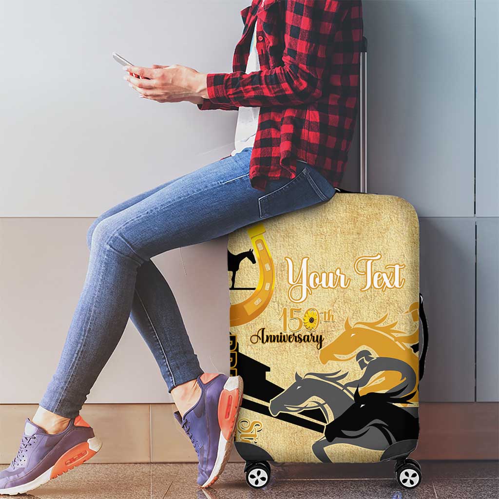 Personalized Preakness Horse Racing Luggage Cover 150th Anniversary Run For The Black-Eyed Susans