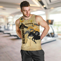 Personalized Preakness Horse Racing Men Tank Top 150th Anniversary Run For The Black-Eyed Susans