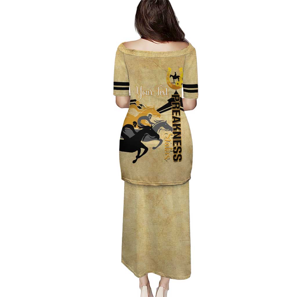 Personalized Preakness Horse Racing Puletasi 150th Anniversary Run For The Black-Eyed Susans