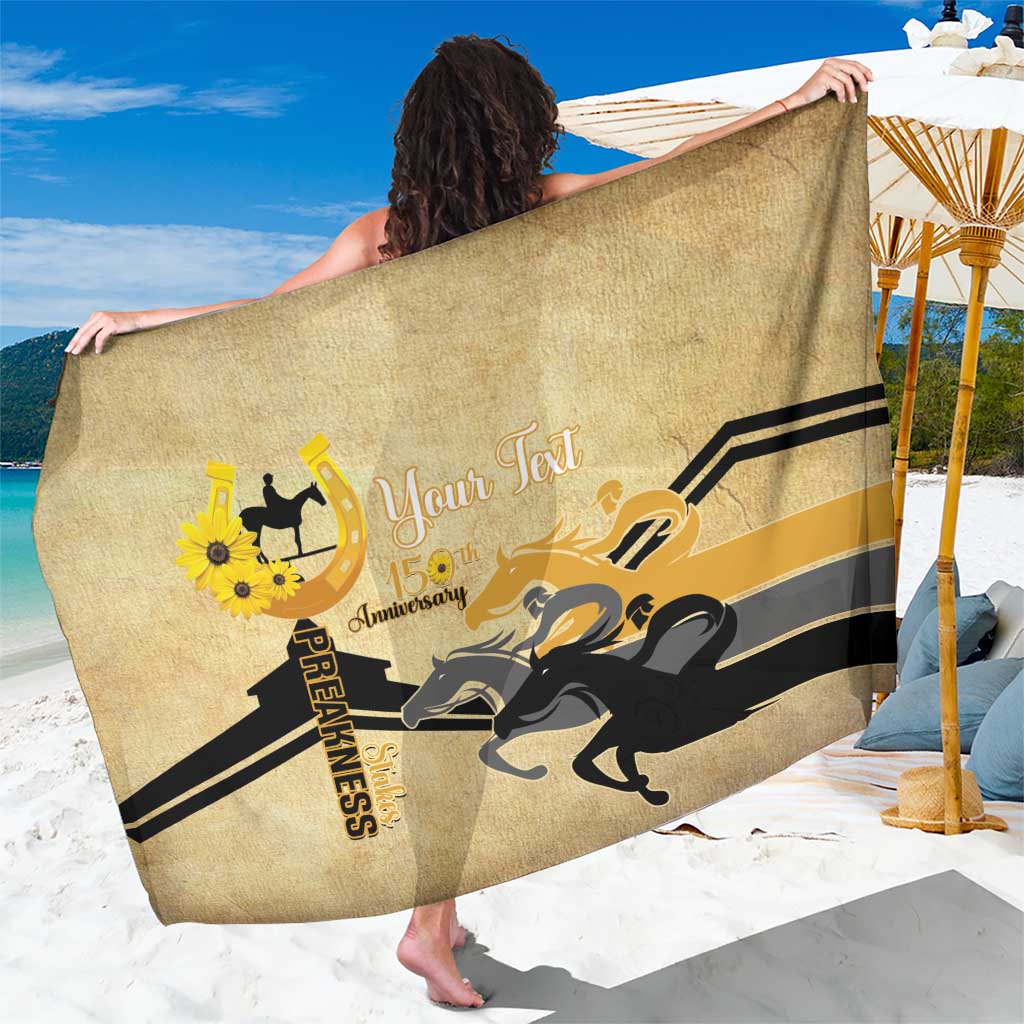 Personalized Preakness Horse Racing Sarong 150th Anniversary Run For The Black-Eyed Susans