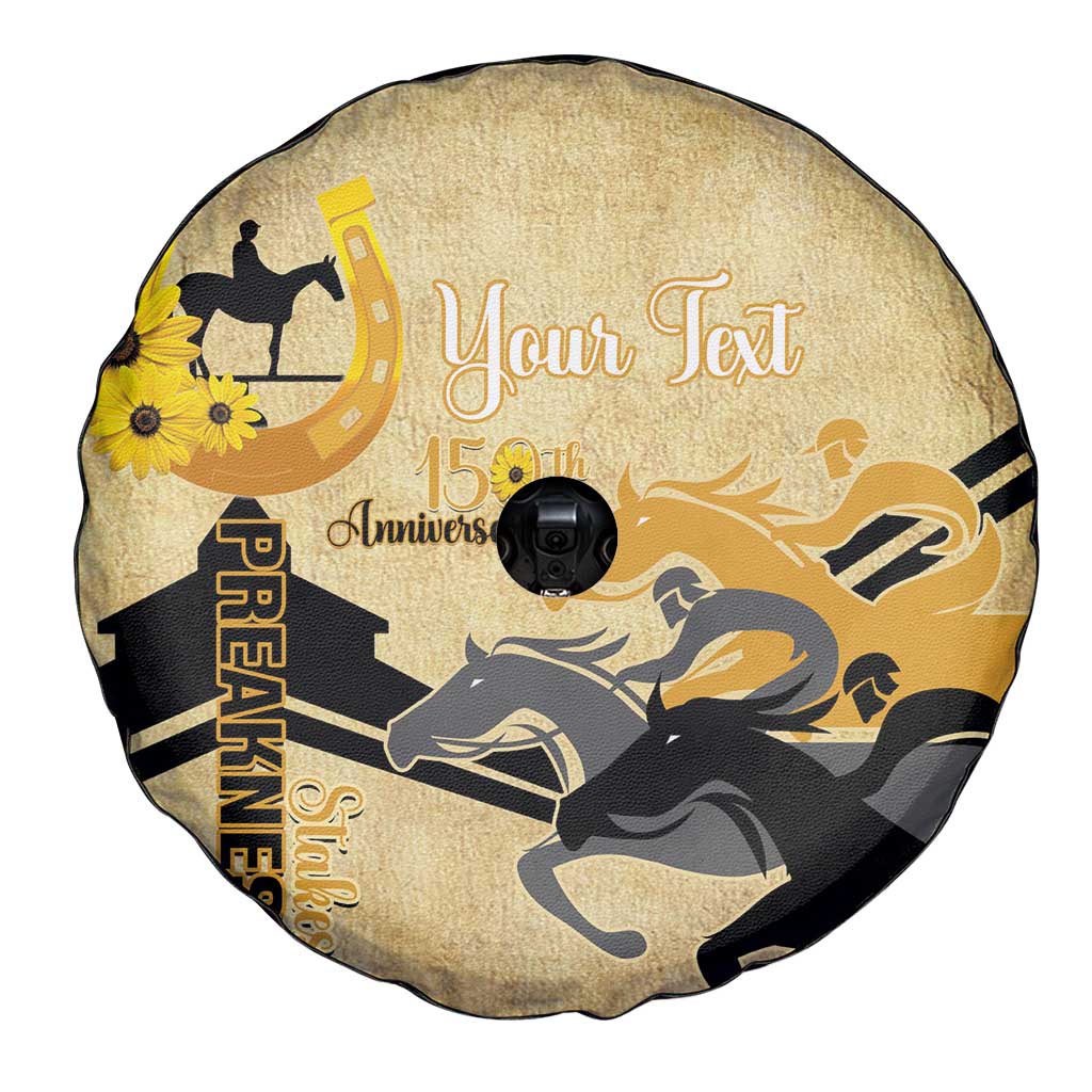 Personalized Preakness Horse Racing Spare Tire Cover 150th Anniversary Run For The Black-Eyed Susans
