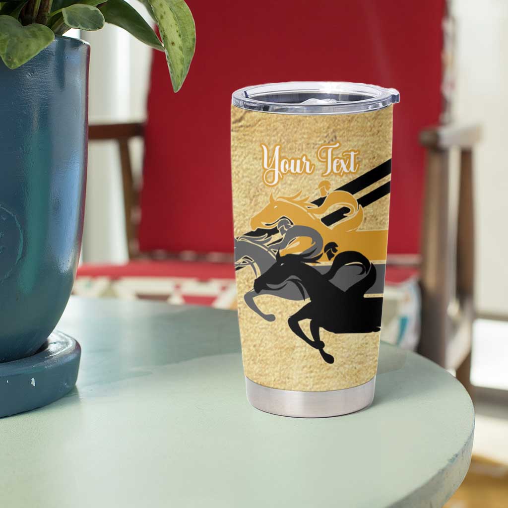 Personalized Preakness Horse Racing Tumbler Cup 150th Anniversary Run For The Black-Eyed Susans