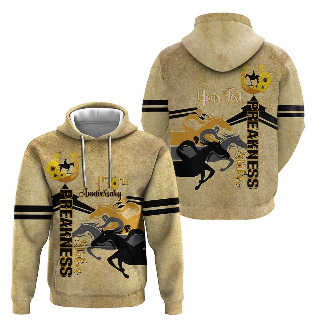Personalized Preakness Horse Racing Zip Hoodie 150th Anniversary Run For The Black-Eyed Susans