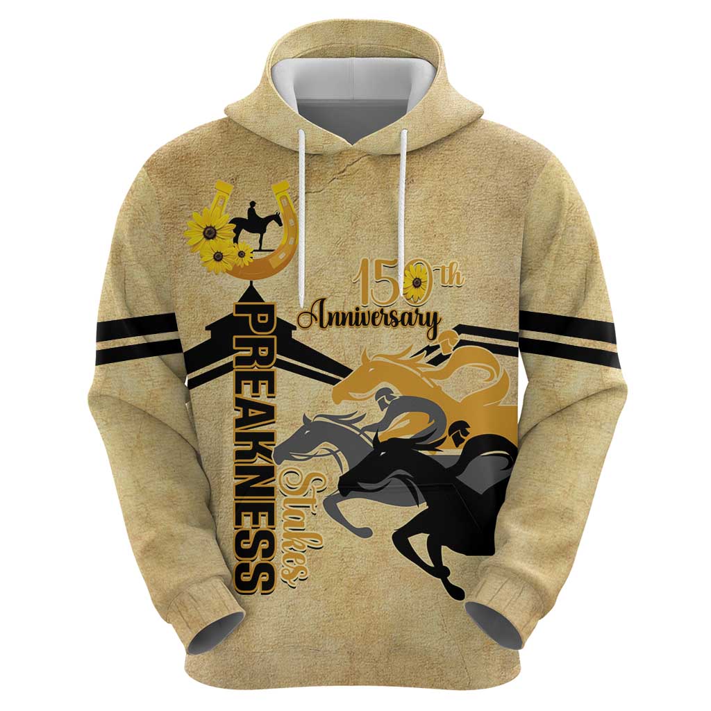 Personalized Preakness Horse Racing Zip Hoodie 150th Anniversary Run For The Black-Eyed Susans