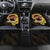 Personalized Preakness Horse Racing Car Mats Horseshoe With Black-Eyed Susans