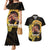Personalized Preakness Horse Racing Couples Matching Mermaid Dress and Hawaiian Shirt Horseshoe With Black-Eyed Susans