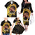 Personalized Preakness Horse Racing Family Matching Off The Shoulder Long Sleeve Dress and Hawaiian Shirt Horseshoe With Black-Eyed Susans