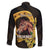 Personalized Preakness Horse Racing Family Matching Off The Shoulder Long Sleeve Dress and Hawaiian Shirt Horseshoe With Black-Eyed Susans