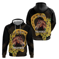 Personalized Preakness Horse Racing Hoodie Horseshoe With Black-Eyed Susans