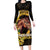 Personalized Preakness Horse Racing Long Sleeve Bodycon Dress Horseshoe With Black-Eyed Susans