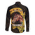 Personalized Preakness Horse Racing Long Sleeve Button Shirt Horseshoe With Black-Eyed Susans